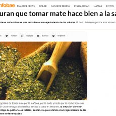 Tomar mate hace bien a la salud