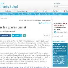 ¿Qué son las grasas trans?