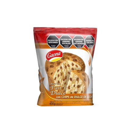 Pan Dulce con Chips de Dulce de Leche 400gr